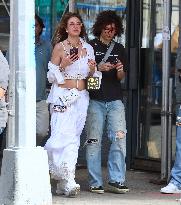 Mick Jagger Son Lucas With His Mother Out - NYC