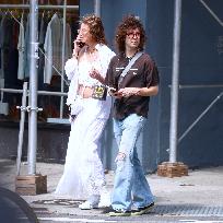 Mick Jagger Son Lucas With His Mother Out - NYC