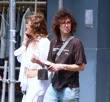 Mick Jagger Son Lucas With His Mother Out - NYC