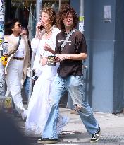 Mick Jagger Son Lucas With His Mother Out - NYC