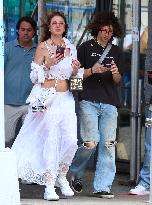 Mick Jagger Son Lucas With His Mother Out - NYC