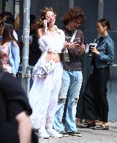 Mick Jagger Son Lucas With His Mother Out - NYC