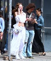 Mick Jagger Son Lucas With His Mother Out - NYC