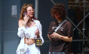 Mick Jagger Son Lucas With His Mother Out - NYC