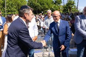 Planting of An Olive Tree in Tribute to Ilan Halimi in Nice - France