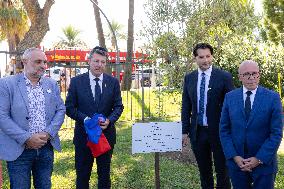 Planting of An Olive Tree in Tribute to Ilan Halimi in Nice - France