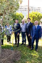 Planting of An Olive Tree in Tribute to Ilan Halimi in Nice - France