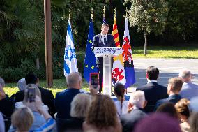 Planting of An Olive Tree in Tribute to Ilan Halimi in Nice - France