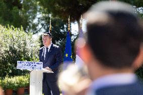 Planting of An Olive Tree in Tribute to Ilan Halimi in Nice - France