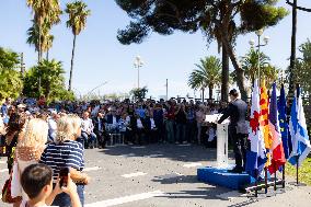 Planting of An Olive Tree in Tribute to Ilan Halimi in Nice - France