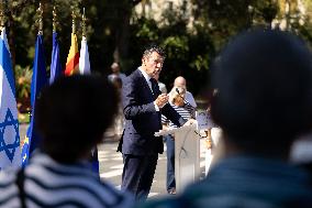 Planting of An Olive Tree in Tribute to Ilan Halimi in Nice - France
