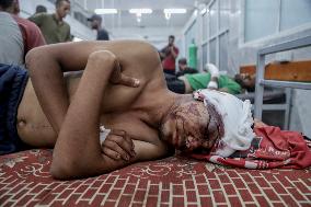 Israeli Airstrike Hits Displaced Persons Tent - Gaza