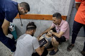 Israeli Airstrike Hits Displaced Persons Tent - Gaza
