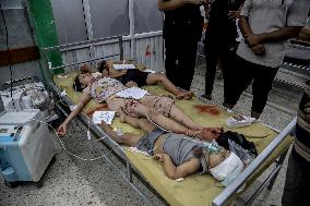 Israeli Airstrike Hits Displaced Persons Tent - Gaza