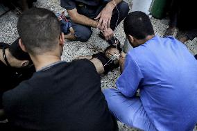 Israeli Airstrike Hits Displaced Persons Tent - Gaza