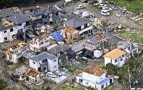 Typhoon in Japan