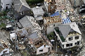 Typhoon in Japan