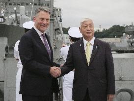 Australian defense minister in Japan