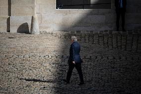 Francois Bayrou And Sebastien Lecornu At Farewell To Thierry Burkhard Arms Ceremony - Paris