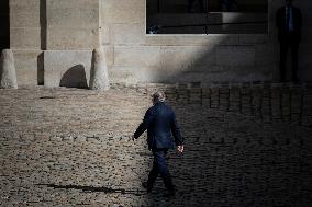 Francois Bayrou And Sebastien Lecornu At Farewell To Thierry Burkhard Arms Ceremony - Paris