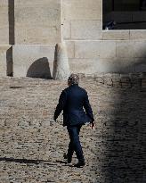Francois Bayrou And Sebastien Lecornu At Farewell To Thierry Burkhard Arms Ceremony - Paris