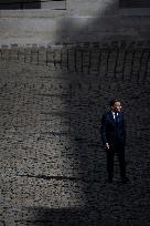 President Macron At Farewell To Thierry Burkhard Arms Ceremony - Paris