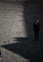 President Macron At Farewell To Thierry Burkhard Arms Ceremony - Paris
