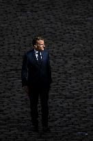 President Macron At Farewell To Thierry Burkhard Arms Ceremony - Paris