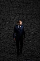 President Macron At Farewell To Thierry Burkhard Arms Ceremony - Paris