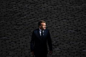 President Macron At Farewell To Thierry Burkhard Arms Ceremony - Paris