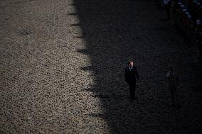 President Macron At Farewell To Thierry Burkhard Arms Ceremony - Paris