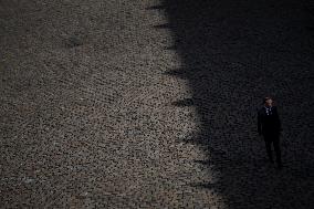 President Macron At Farewell To Thierry Burkhard Arms Ceremony - Paris