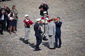 President Macron At Farewell To Thierry Burkhard Arms Ceremony - Paris