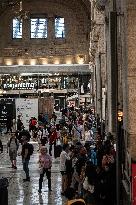 Train Strike Day At Milan Central Station - Italy