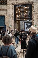 Train Strike Day At Milan Central Station - Italy