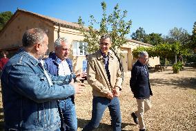 Sanchez Visits the Forestry Brigade Base in Tabuyo Del Monte - Spain