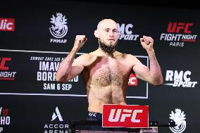 UFC Fight Night Paris official weigh-in