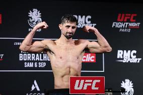 UFC Fight Night Paris official weigh-in