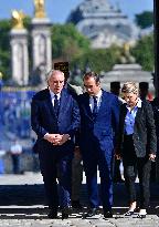 Farewell ceremony for Army General Thierry Burkhard at the Hôtel national des Invalides - Paris