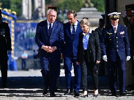Farewell ceremony for Army General Thierry Burkhard at the Hôtel national des Invalides - Paris