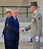 Farewell ceremony for Army General Thierry Burkhard at the Hôtel national des Invalides - Paris