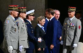 Farewell ceremony for Army General Thierry Burkhard at the Hôtel national des Invalides - Paris