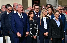 Farewell ceremony for Army General Thierry Burkhard at the Hôtel national des Invalides - Paris