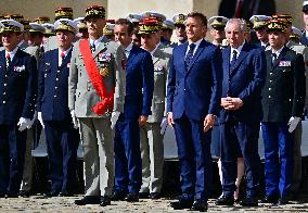 Farewell ceremony for Army General Thierry Burkhard at the Hôtel national des Invalides - Paris