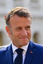 Farewell ceremony for Army General Thierry Burkhard at the Hôtel national des Invalides - Paris