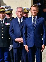 Farewell ceremony for Army General Thierry Burkhard at the Hôtel national des Invalides - Paris