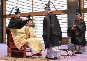 Coming-of-age rites for Japan Prince Hisahito