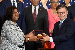 Speaker Johnson Presents Congressional Gold Medal honoring “Harlem Hellfighters of WW1