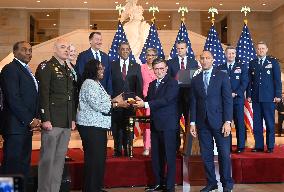 Speaker Johnson Presents Congressional Gold Medal honoring “Harlem Hellfighters of WW1