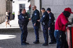 Police Activity at Union Station in Washington, DC